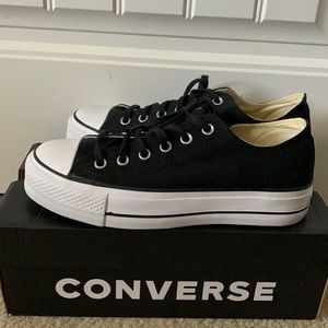 Black Platform Converse Size 9